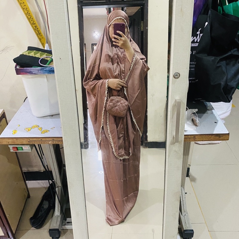 NEW READY COD | [NEW BISA COD] Set Mukena Silk Elegan dewasa premium travelling Dewasa 2in1 bisa untuk hampers dan seserahan