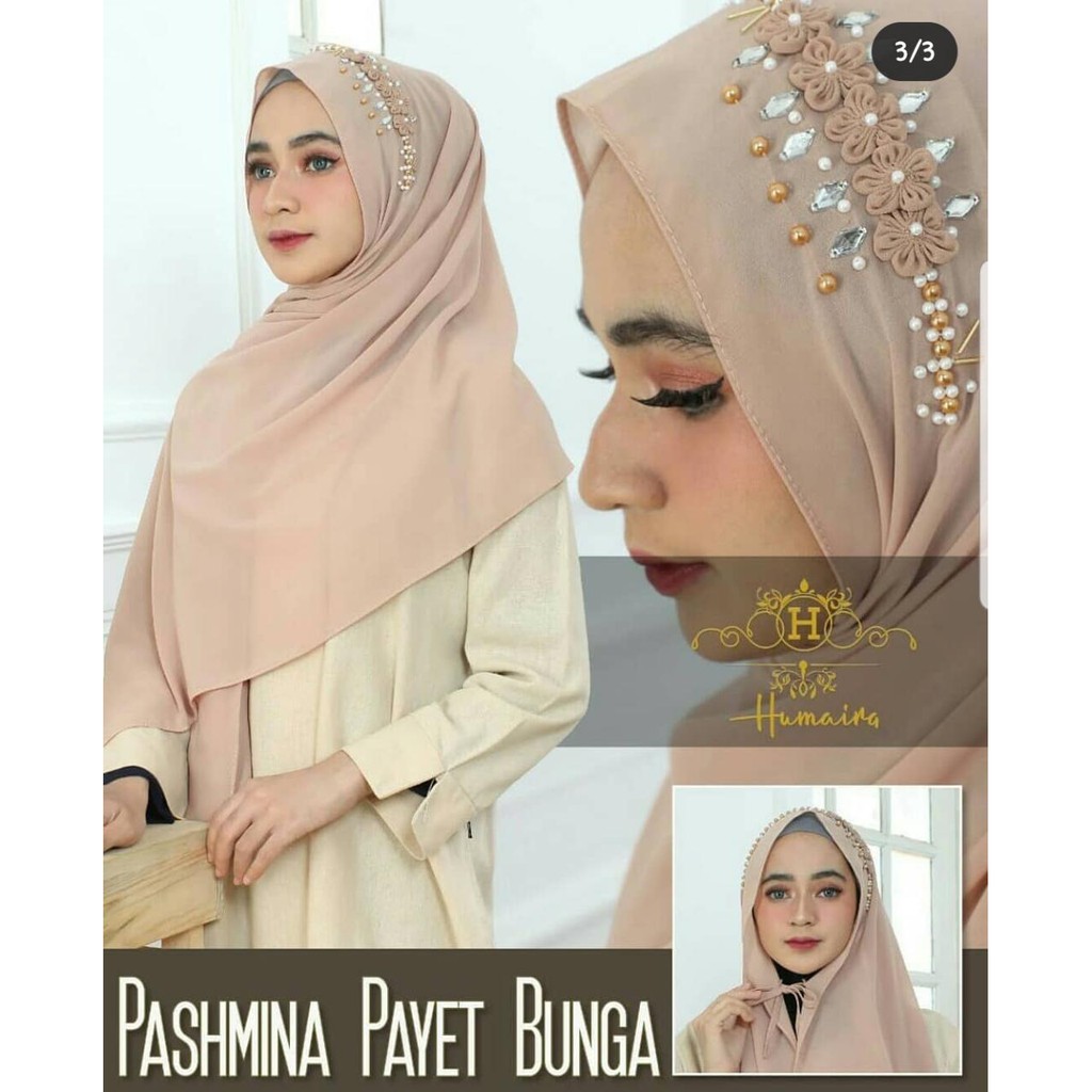 PASHMINA BUNGA TABUR ORI ELNIDA