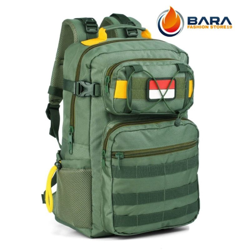 Tas ransel lebanon hijau army / tas punggung pria / tas sekolah Barastore19