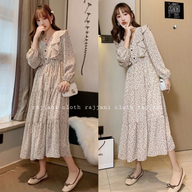 CARLA DRESS TUNIK FLORAL IMPORT PREMIUM