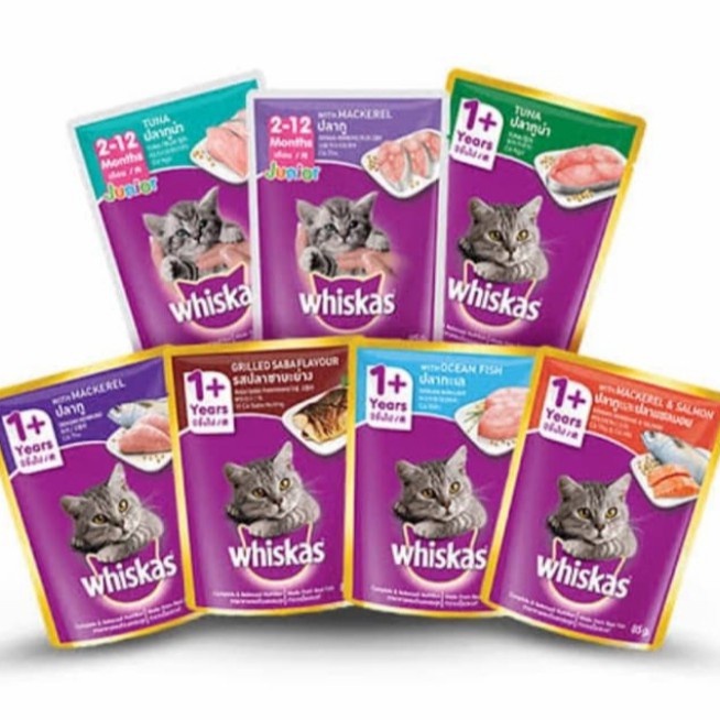Jual Makanan basah wet food whiskas pouch sachet adult 85 gr Shopee