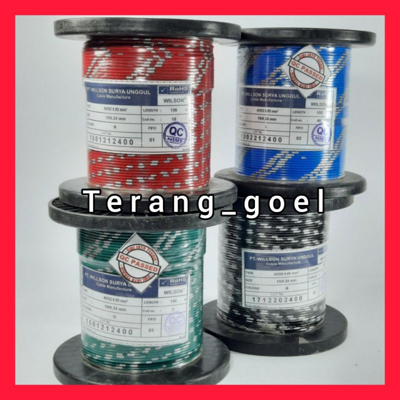 Kabel Bintik 0.85 mm Kabel Tembaga Serabut | Kabel Roll 100m | Kabel Otomotif