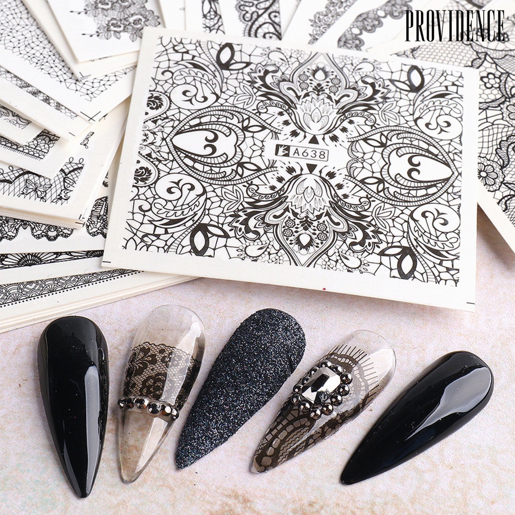 Providence 24Pcs/Set Nail Transfer Vivid Images DIY Colorful Roll Totem Stickers Manicure Sliders Decoration for Female