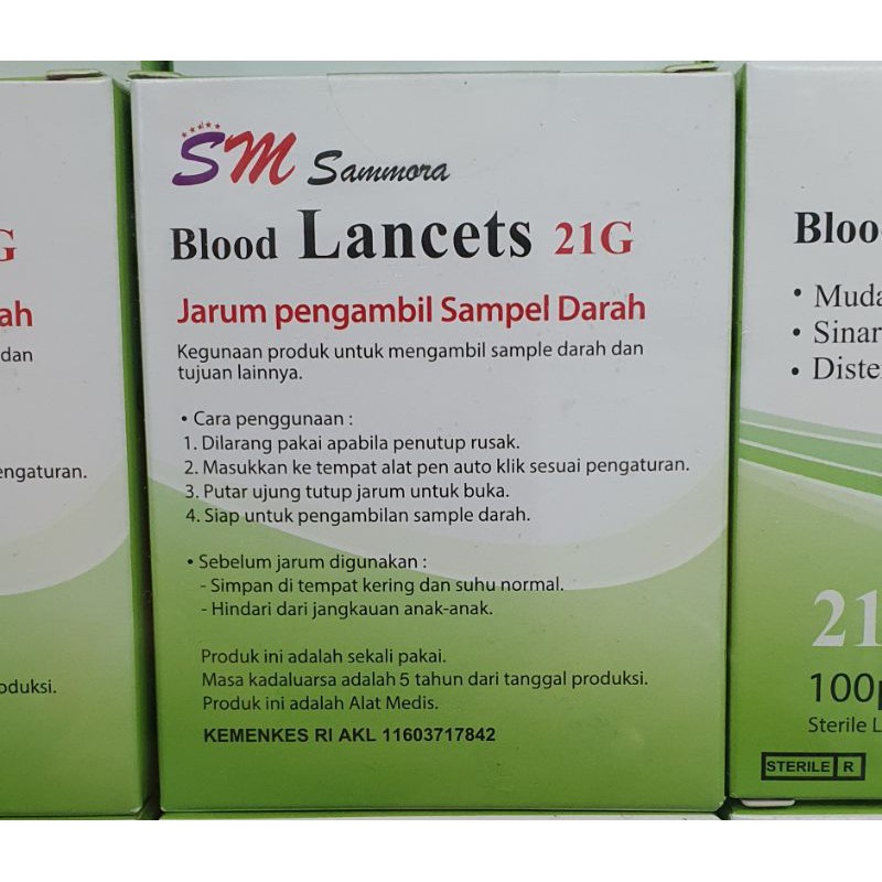 Jarum Bekam Korea Sm 21g isi 100pc/ Lancet 21g