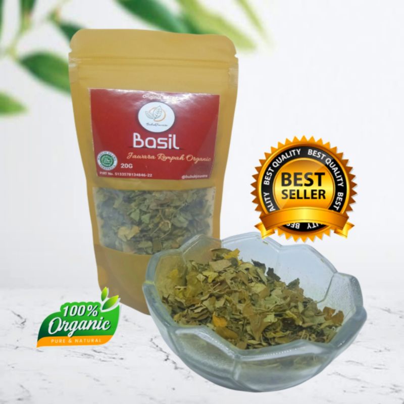 

Dried Basil Kering 20 gram untuk Pizza Basil Leaves