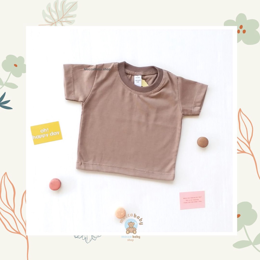 MBSS - BABY COTTON Basic Tee Earthone Series - Kaos Anak / Atasan Anak / Kaos Bayi / Atasan Bayi