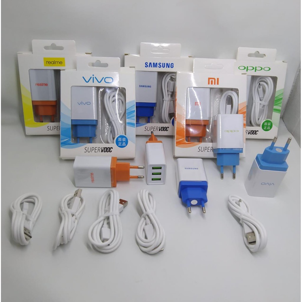 Charger 3 USB Branded MICRO