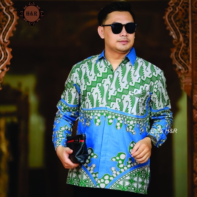 Baju Batik Pria Lengan Panjang Kemeja Batik Pria Batik Premium Kemeja Cowok Batik modern Baju Pria