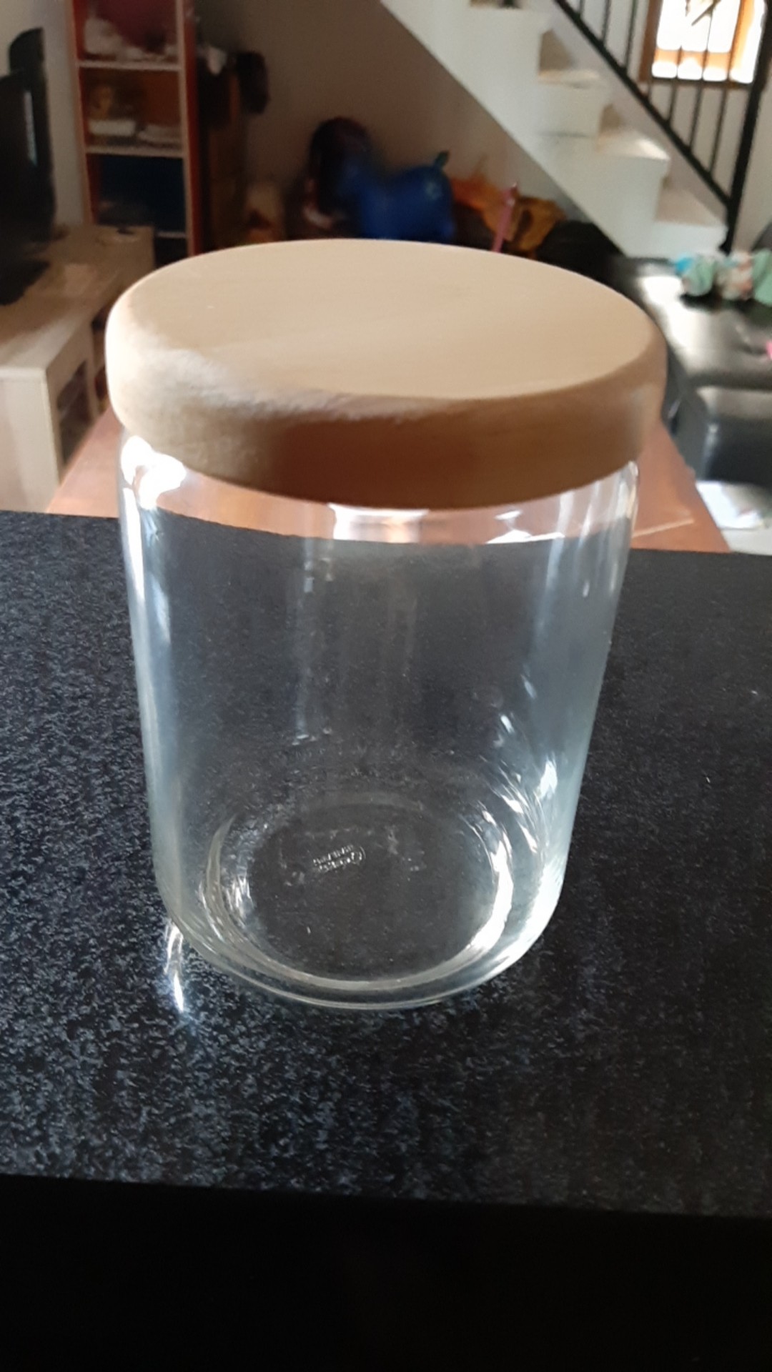 Toples Kaca / Ocean Pop Jar Wooden Lid 650 Ml