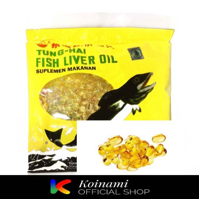 Minyak Ikan 10 Caps - Tung Hai Fish Oil - Vitamin Bulu Kucing Anjing - VItamin Nafsu Makan Kucing