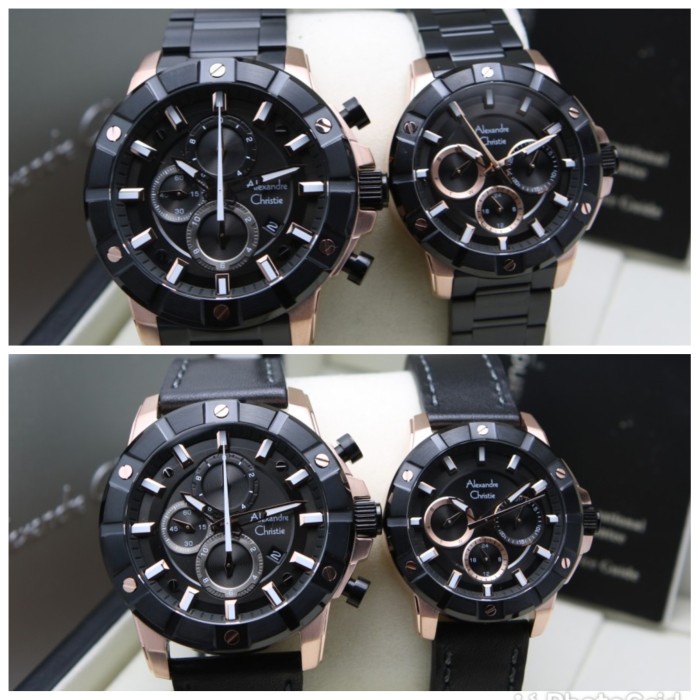 Jam tangan couple Alexandre Christie AC 6609 AC6609 Original Garansi