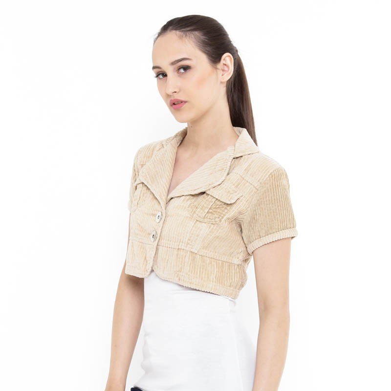 Jaket Bolero Codoray Mobile Power warna Coklat Krem Mobile Jaket Bolero Codoray Mobile Power warna Coklat Krem Mobile