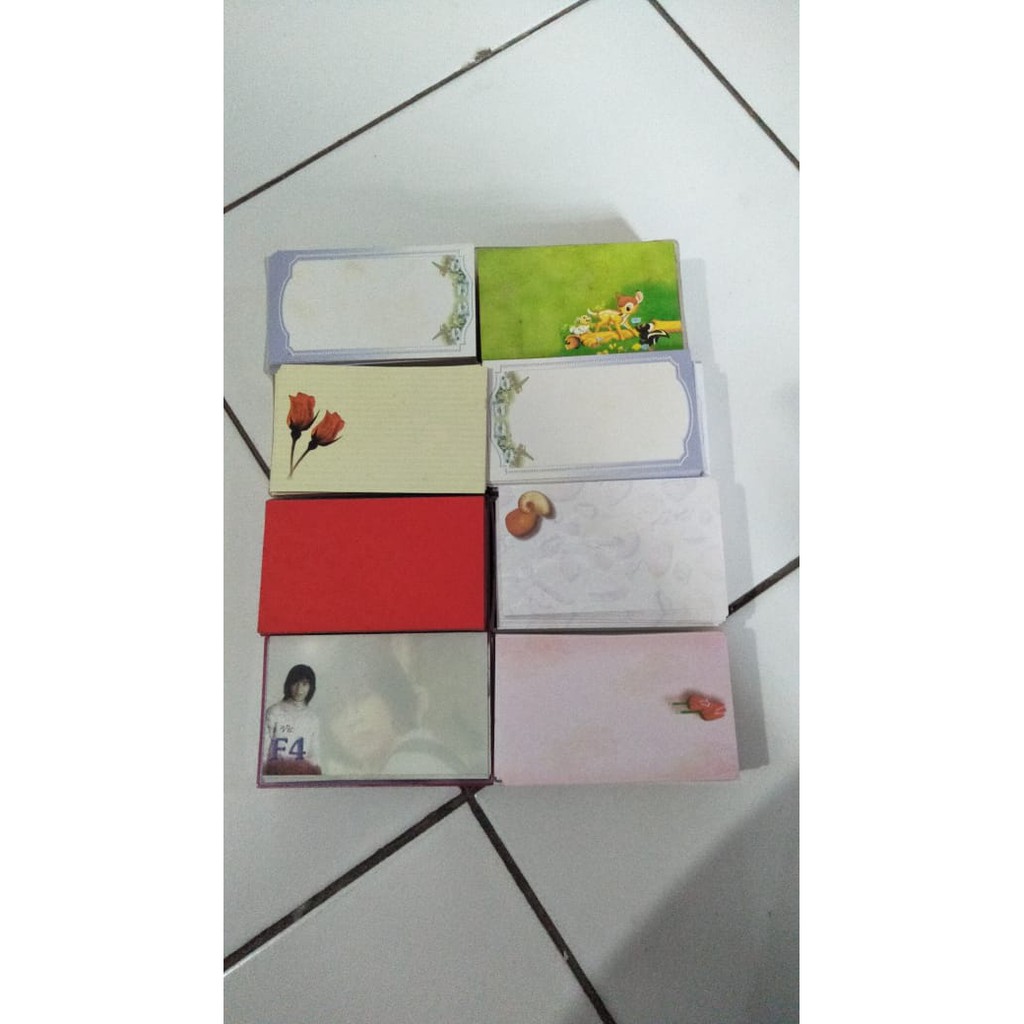 

Blanko Kosong Kartu Nama 1 Sisi Warna Random 300 Lembar