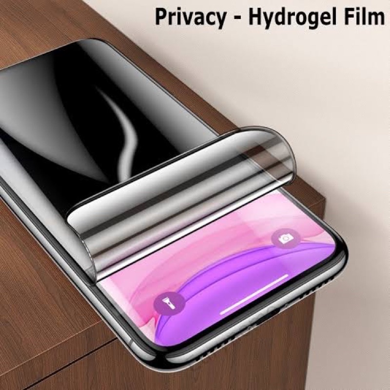 Hydrogel Film Screen Protector Antigores Anti SPY PRIVACY Black Matte Iphone,13,13 pro, 13 pomax, 13 mini, 12 mini, 12, 12 pro,12 promax, 11, 11pro, 11 promax, iphone x,xs xr, xsmax, 6, 6s, 7,8, 7 plus, 8plus, 14, 14 pro, 14 promax. 14 plus