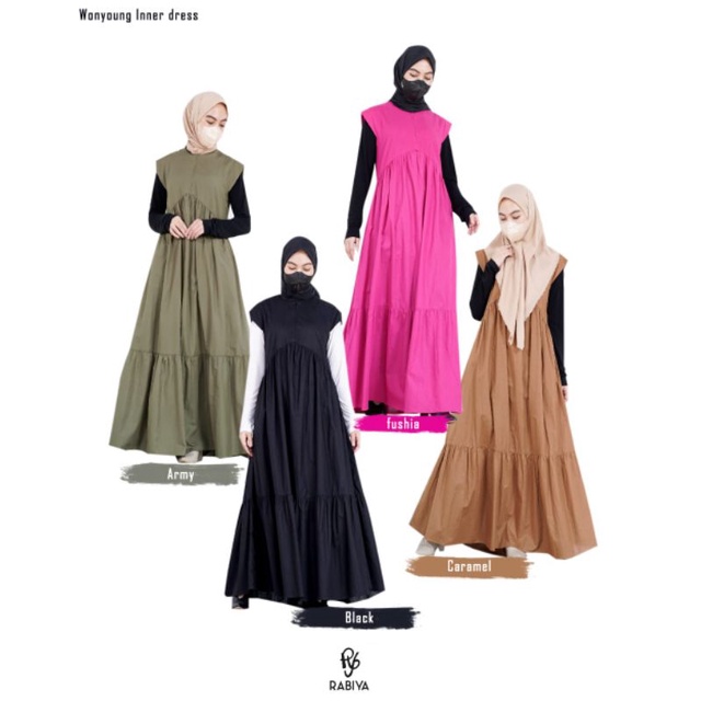 Rabiya Wonyoung inner dress/inner casual/inner katun/inner cantik