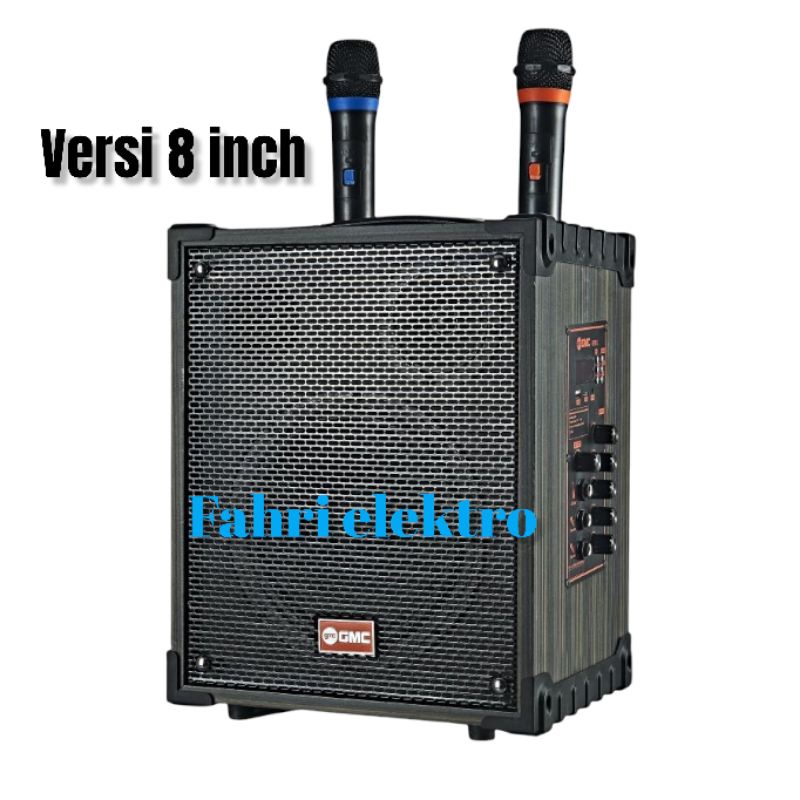 Speaker Portable GMC 899P / 899Q Bluetooth Karaoke Guitar XBass 2 Mic Wireless Original # Baretone
