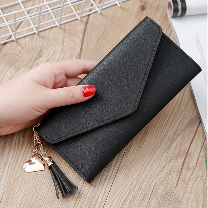 Dompet Panjang Wanita WD104 Dompet Panjang Lipat Import Dompet Korea Style