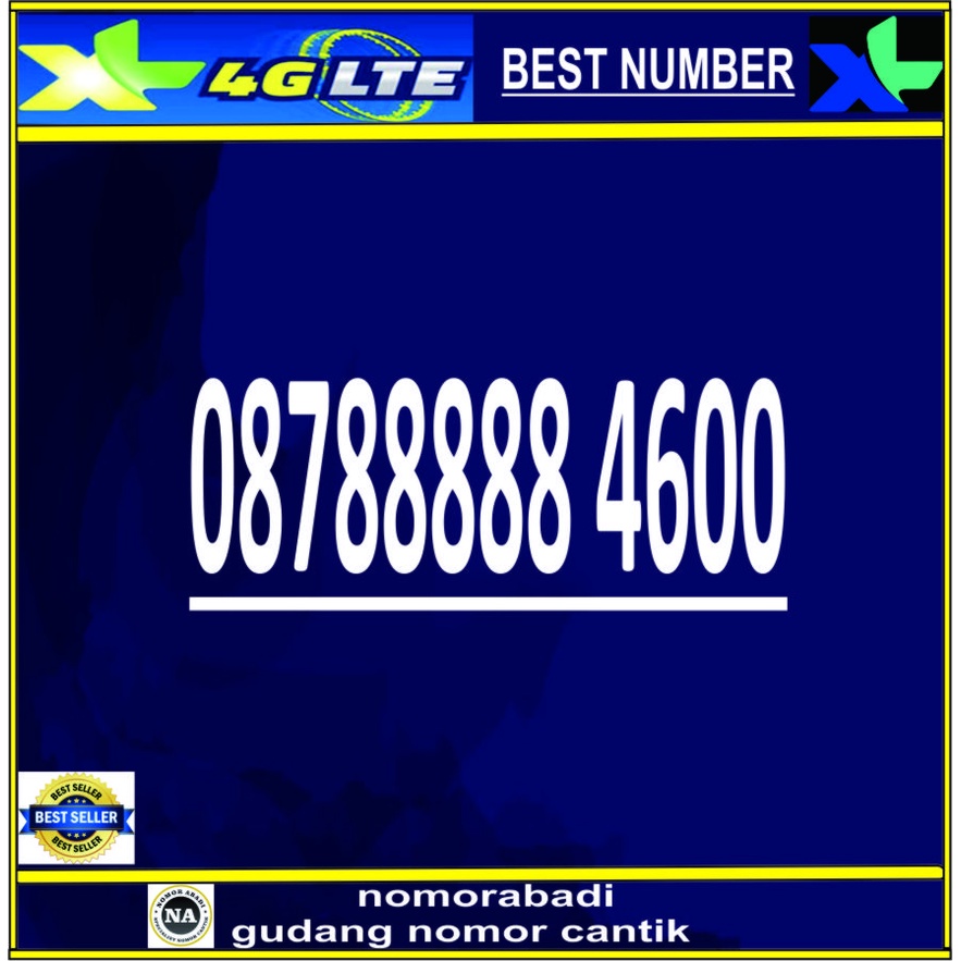 NOMOR CANTIK XL 4G 8888 H1000