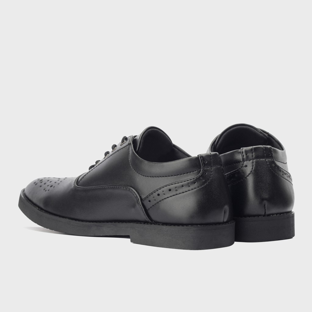 MAVENDRA BLACK ORIGINAL x GIANT FLAMES Sepatu Formal Hitam Tali Pria Pantofel Kerja Kantor Dinas Resmi Guru Kantoran Pesta Undangan Wedding Kondangan Nikah Wisuda Kuliah Oxford Semi Kulit Premium Footwear Big Size Jumbo Ukuran Besar 44 45 Keren Kekinian