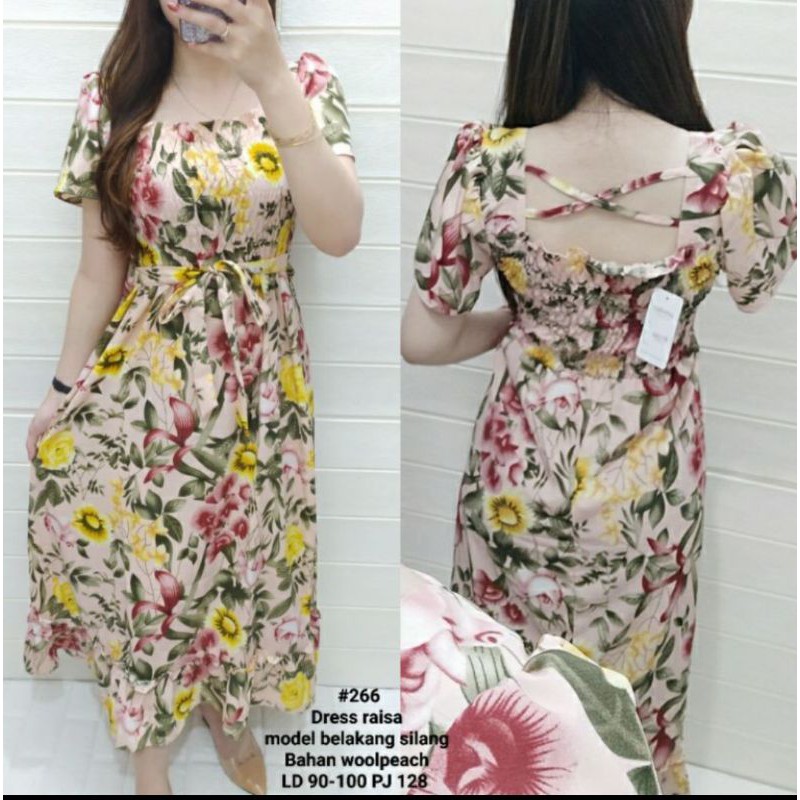 DRESS BUNGGA WOLLPEACH