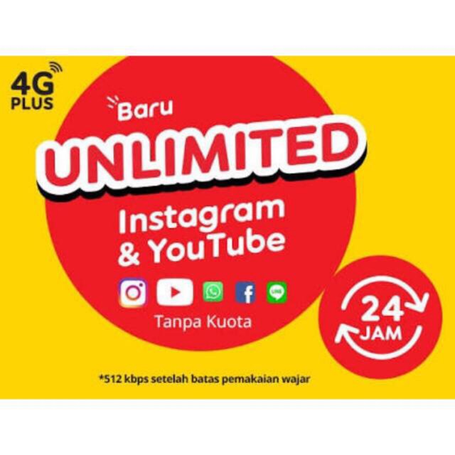 Kuota inject Unlimited Indosat 1GB 2GB 3GB 7GB 10GB 15GB ...