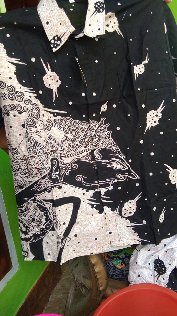 Kemeja Batik Pria | Pabrik Batik Hrb 026 Wayang Lakon Modern