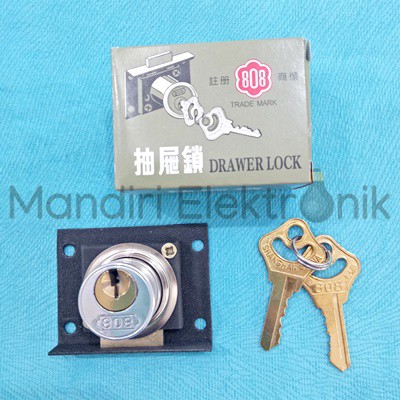 Kunci Laci / Lemari / Drawer Lock Shanghai 808 Tipe HL502P