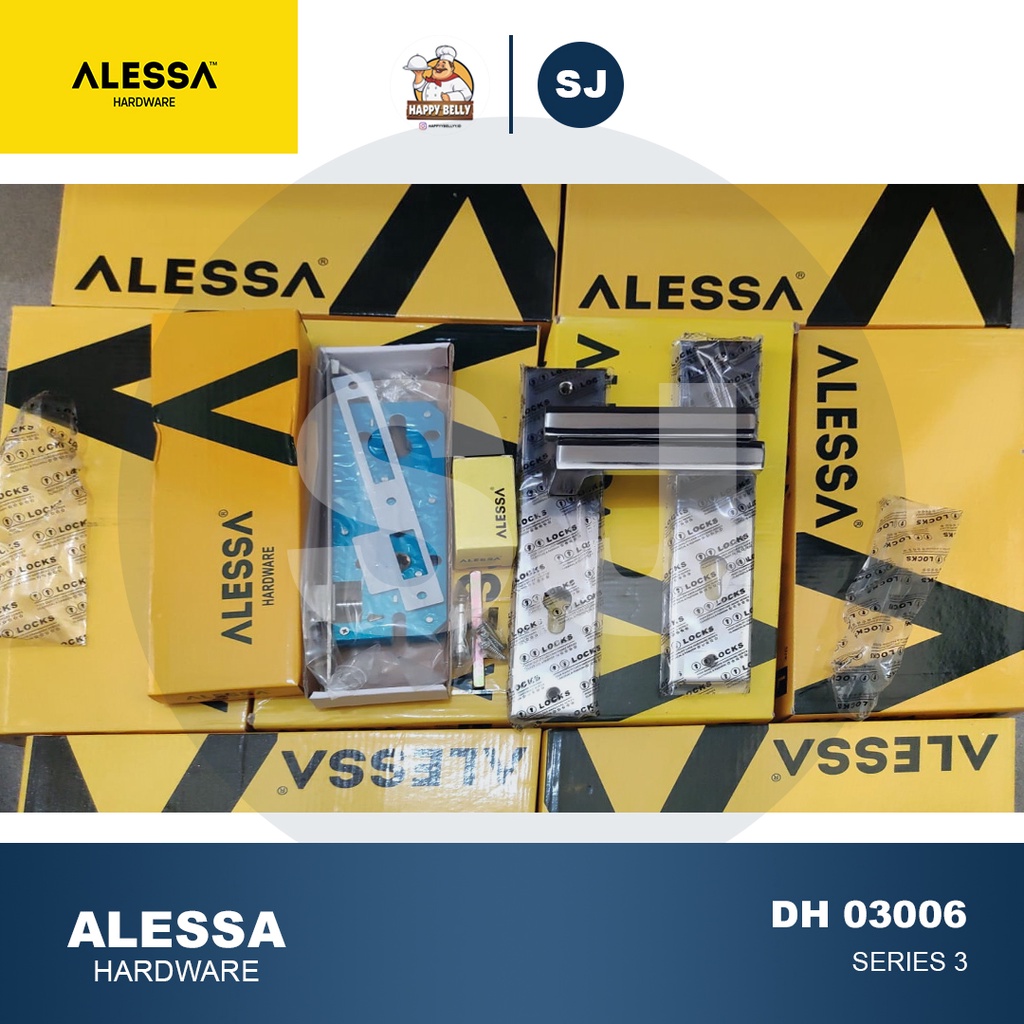 Kunci Pintu Alessa DH-03006 GAGANG PINTU MODERN MINIMALIS