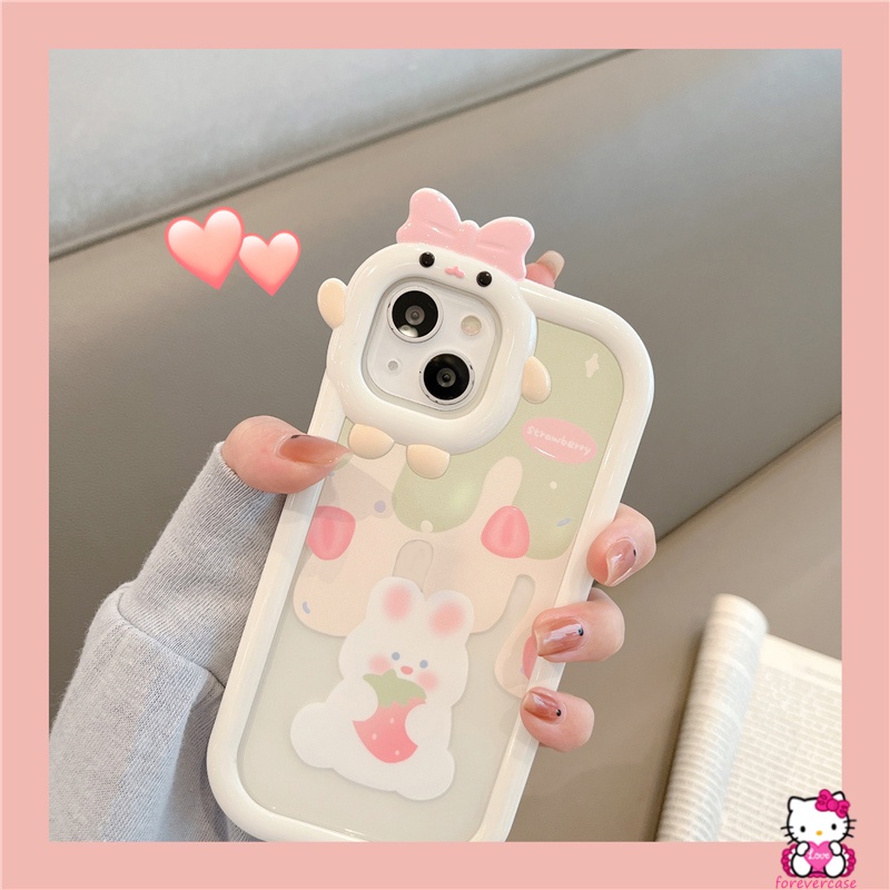 Soft Case Desain Kartun Beruang Kelinci Es Krim 3D Untuk Vivo Y35 Y22 Y12iY15s Y15A Y01 Y50 Y30 Y20i Y12s Y15 Y11 Y20 Y33S Y21T Y21T Y17 Y21T1