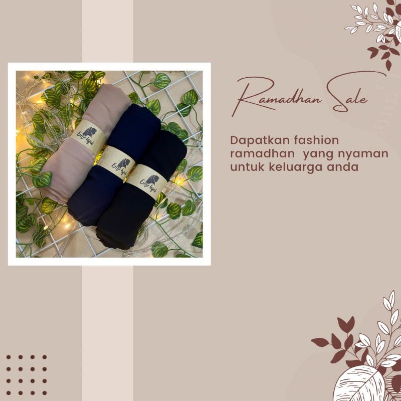 Hijab Pashmina Instant Anak Malaysia Tali Bando Umur 1 - 5 Tahun