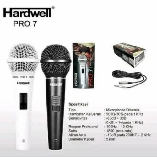 Mic kabel hardwell Pro7 handheld micorphone pro 7 cable