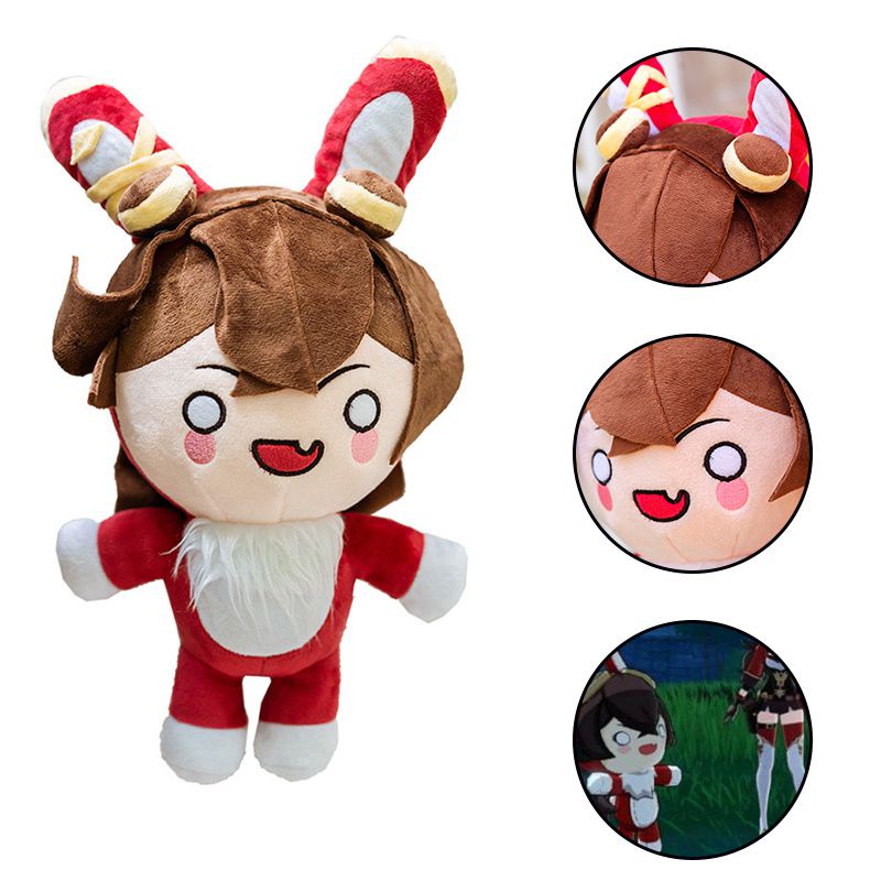 40cm Boneka Kelinci Genshin Impact Baron Bunny Amber Bahan Plush Untuk Cosplay