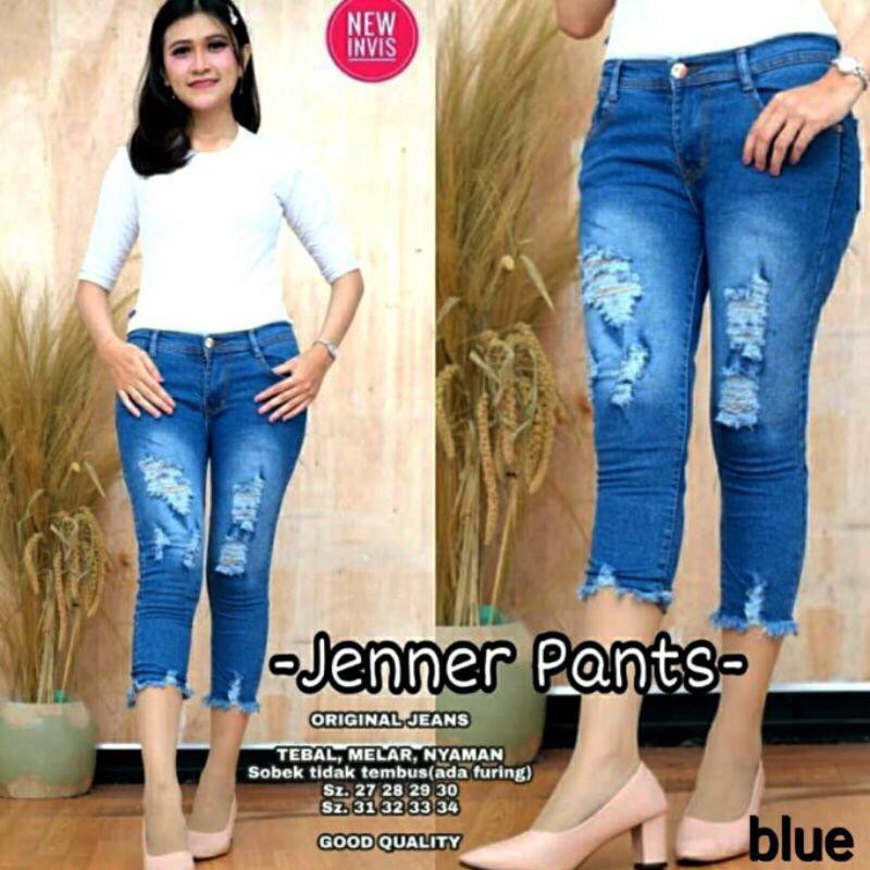 JENAR JEANS 7/9 VARIASI SOBEK TIDAK TEMBUS