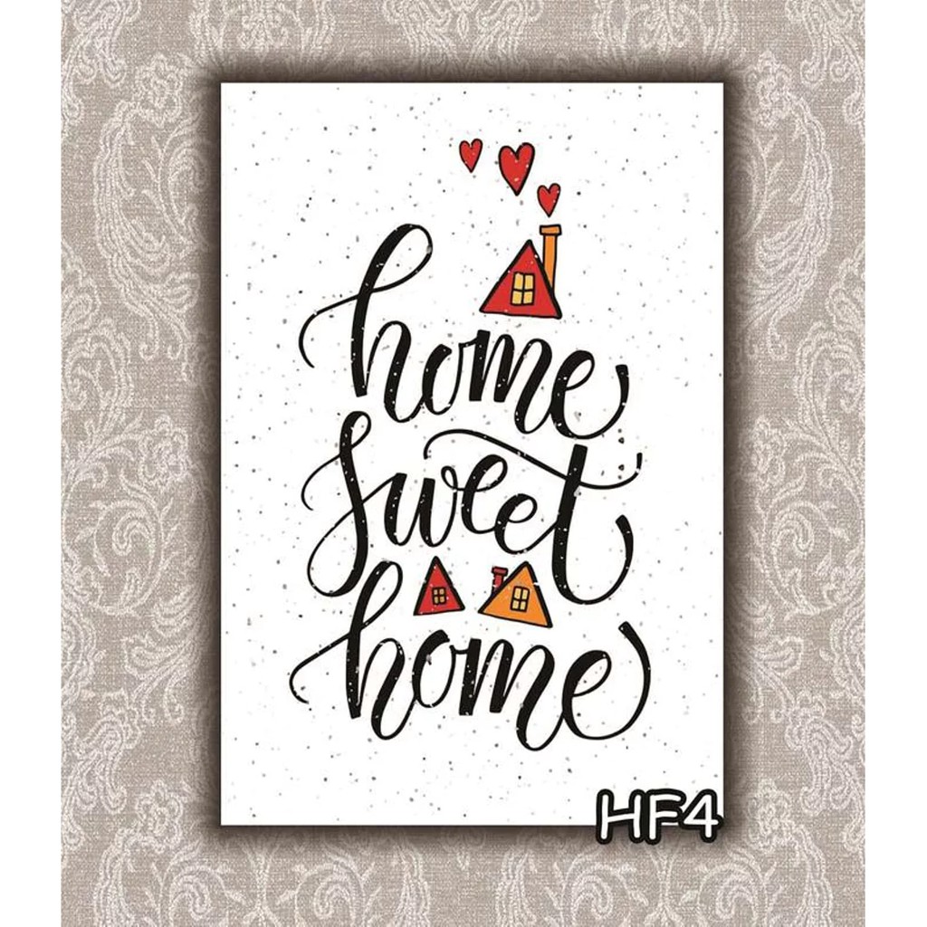 HIASAN DINDING POSTER KAYU Home Sweet Home DEKORASI RUMAH ...