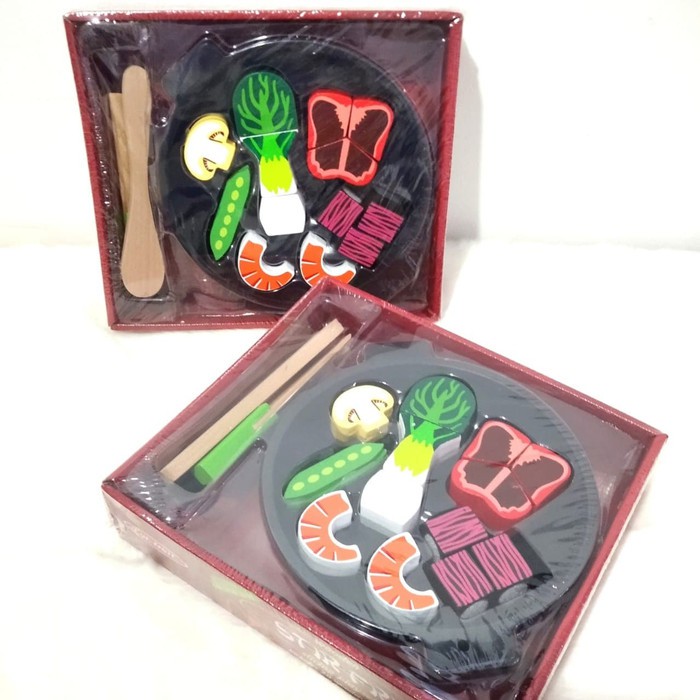 Daging Sayur Mainan Kayu Wooden Toys Pretend Play Mainan Edukasi