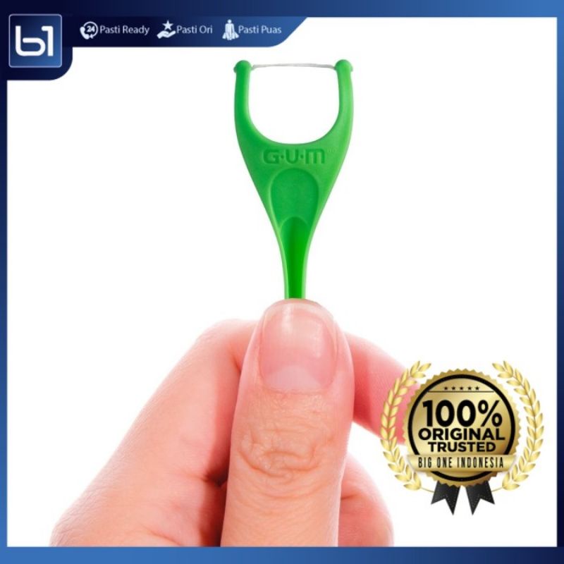 Benang Gigi GUM Ortho, Gum Flosser EezThru 898 Benang Celah Gigi Fresh