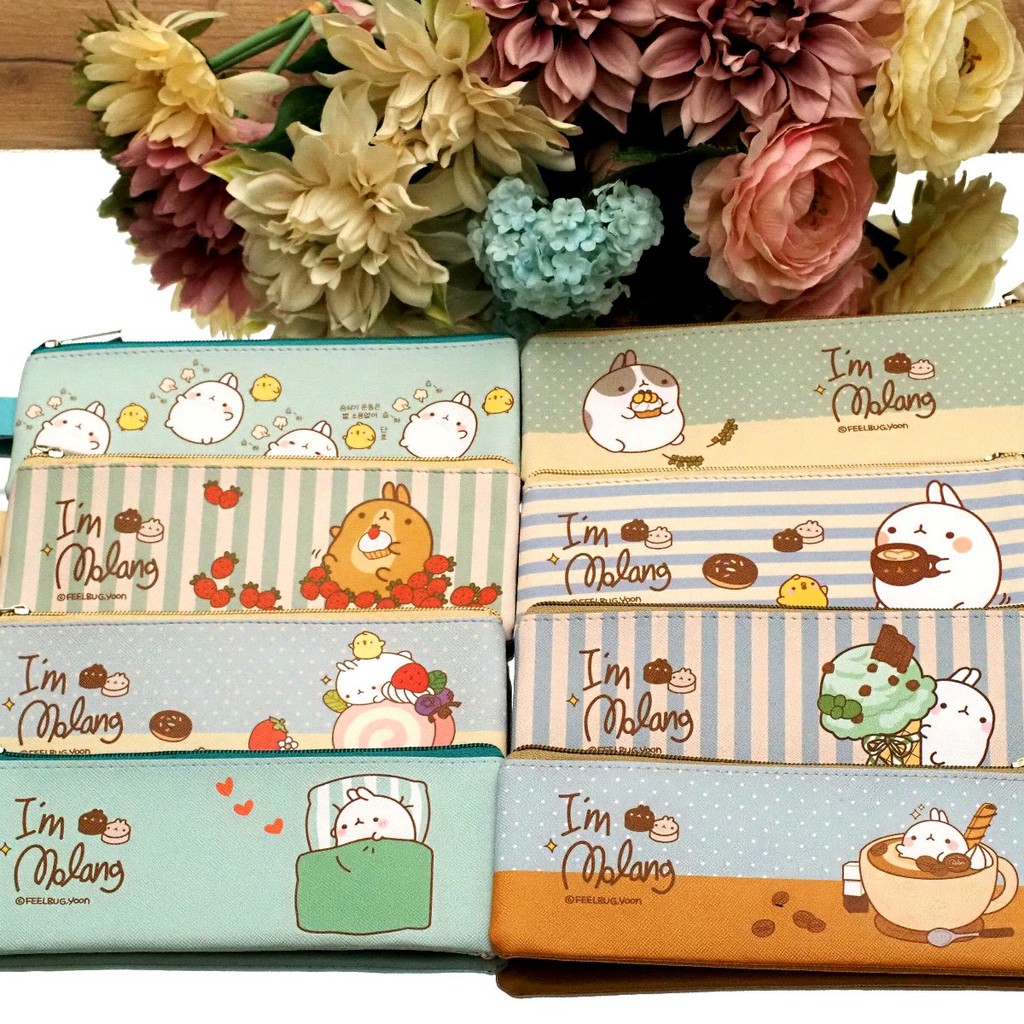 Dompet Serbaguna TPS / Tempat Kotak Pensil Ukuran Sedang Molang kualitas premium