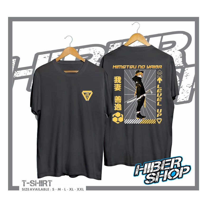 KAOS BAJU DISTRO AGATSUMA ZENITSU RENDER KIMETSU NO KAIBA KAOS ANIME JEPANG MURAH KEREN PRIA WANITA 
