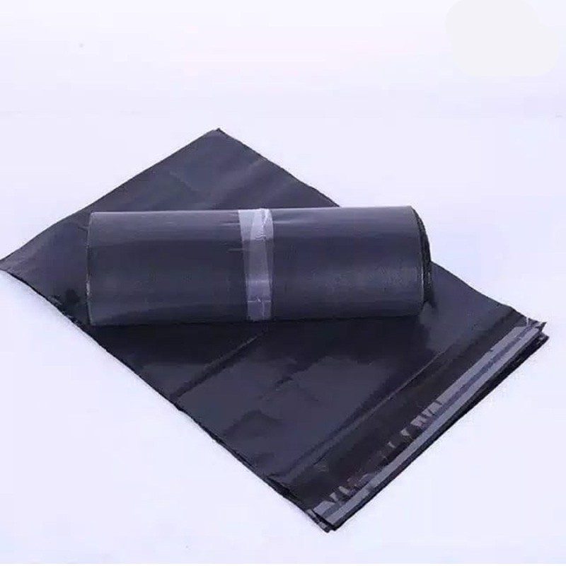 polymailer 35×50CM plastik packing online warna hitam  paket 100 lembar free ongkir cod