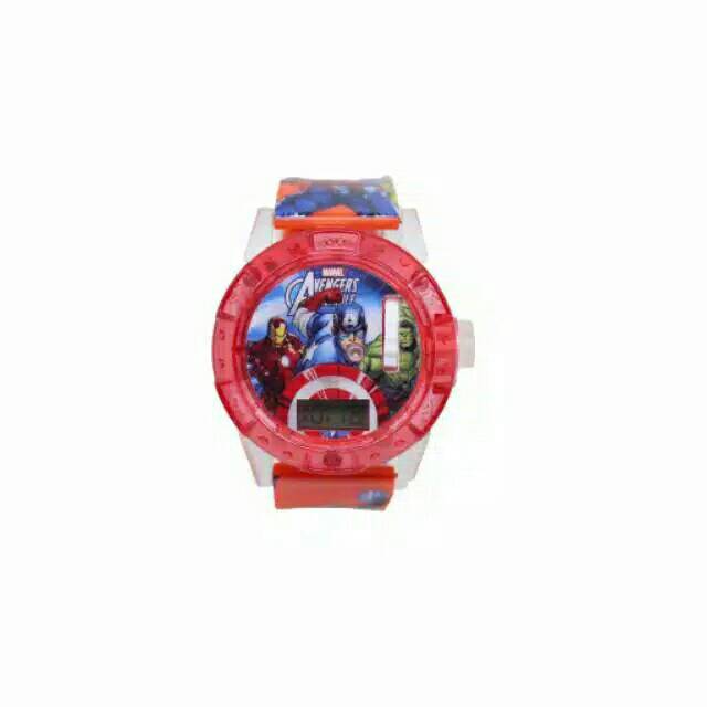 Jam Tangan Anak Anak Laser Capten America/Avenger Strap Rubber