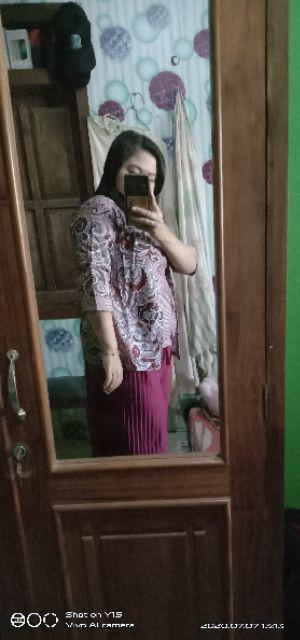 Blus Cardi Lawasan Blouse Collata Blouse Batik Sogan Cantik Batik Blus Murmer Seragaman Kerja Muslim