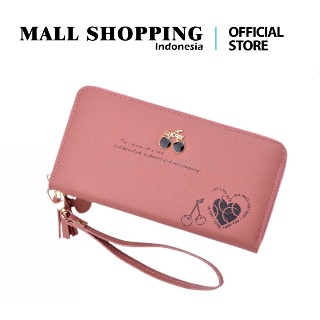 (COD) Dompet Wanita Dompet Panjang Dompet Kulit Q05  MALLSHOPPING