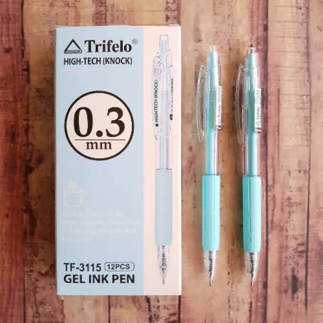 

Pen Hightech - Pulpen - Ballpoint Gel Cetit - Gelpen - Gel Ink Pen Trifelo TF3115 Knock 0.3MM