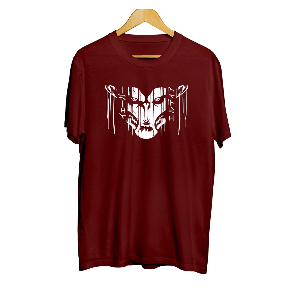 Kaos distro anime FOUNDING SKELETON TITAN S4 - EREN YEAGER Shingeki no Kyojin 100% cotton combed 30s