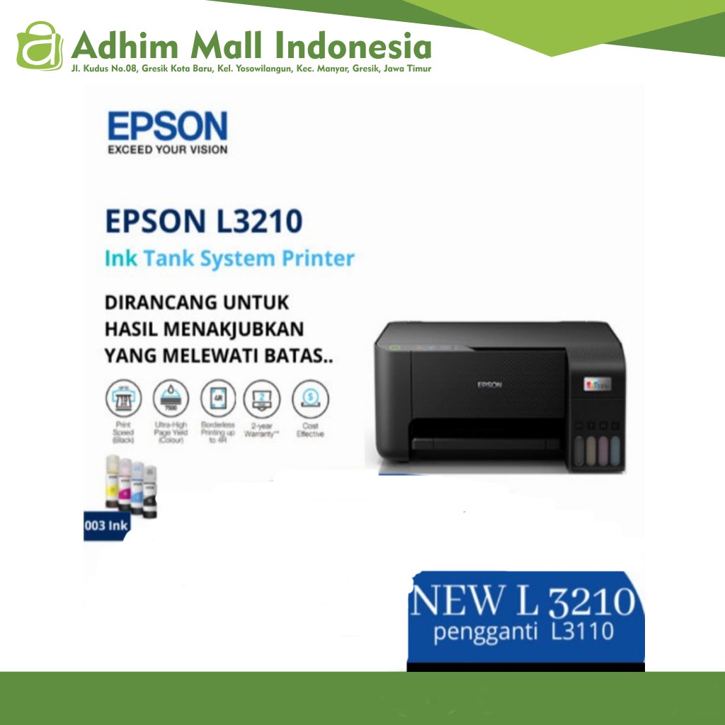Printer epson ecotank L3210 print scan copy