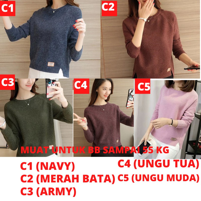 Sweater Cardigan Korea Wanita Bahan Halus Lembut Tebal Premium Import - Jaket Sweter Wanita Lucu Ori