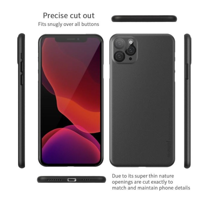 Memumi Super Slim Case Matte Back Cover for iPhone 11 Pro Max 6.5 inch