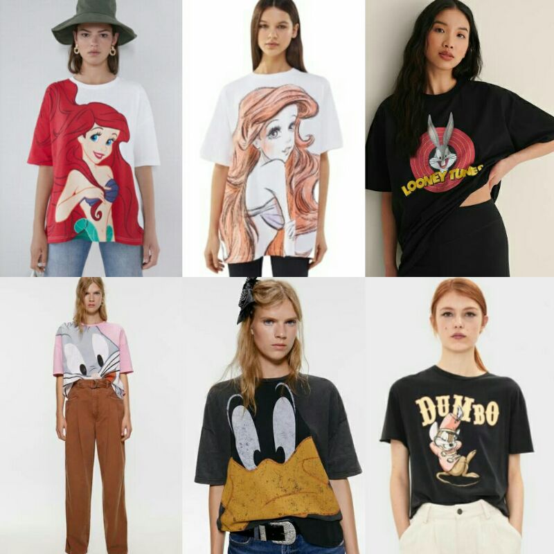 Tshirt Zara Disney Ariel Mermaid