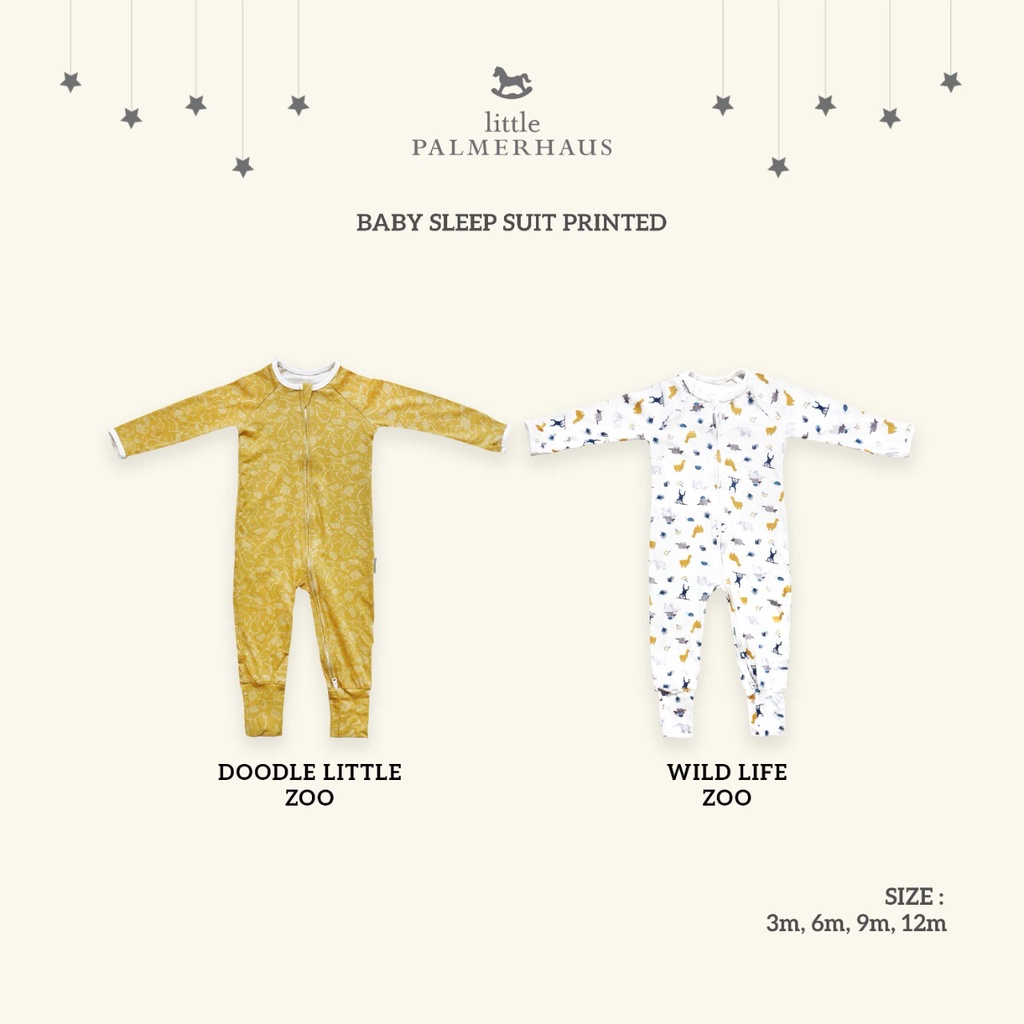 Little Palmerhaus Baby Sleepsuit Printed