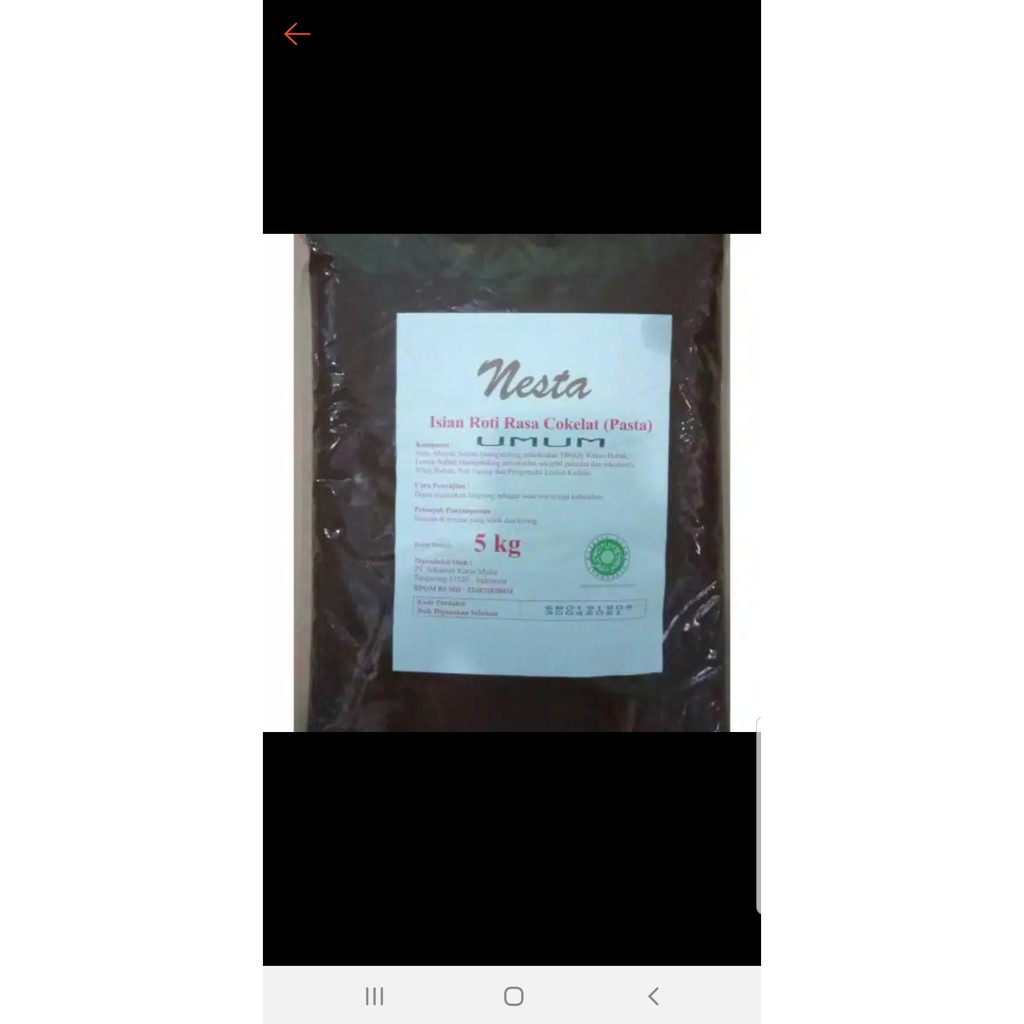 

Coklat filling Nesta 1kg